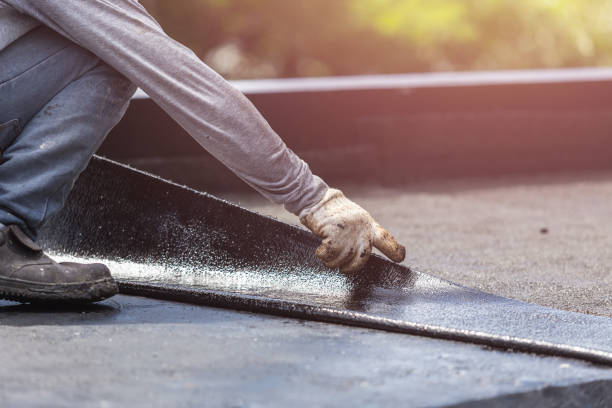 Professional Basement Waterproofing technician working in Sound Beach, NY